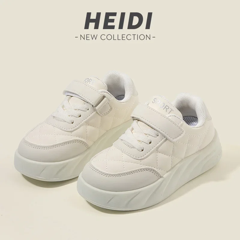 الأطفال ربيع الخريف بلون أحذية رياضية خفيفة الوزن صبي الفتيات لينة سوليد أحذية اللوح عادية متقلب العلوي حذاء أبيض