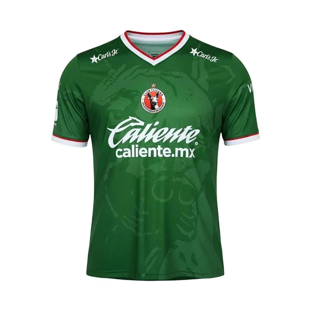 Men Club Tijuana Xolos Soccer Jersey Black  Red Quick Dry Short Sleeve Football Shirt Training Daily Fan Sport Family Matching