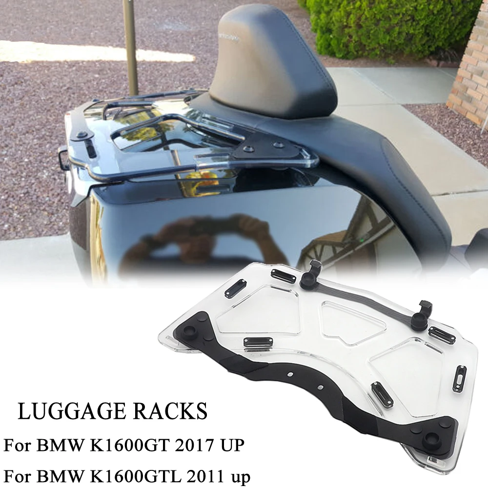 

For BMW K1600GTL K1600G 2011 2012 2017 K1600GTL K1600GT Motorcycle Single Seat Transparent Additional Luggage Rack Topcase