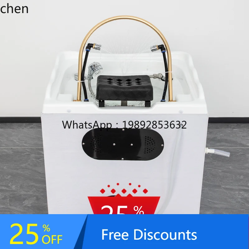 AA Movable wheel water storage heating water circulation fumigation free of water, hair care and beauty salon