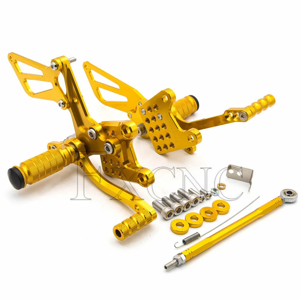 For Suzuki GSXR 600 750 1996-2005 CNC Motorcycle Foot Pegs Rest Rearset Rear Set Footrest image 3