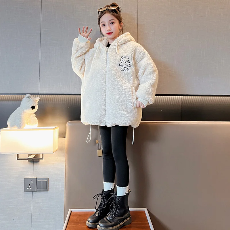 

Girls Coat Jacket Winter Cotton Windbreak 2023 Charming Warm Plus Thicken Teenagers Plus Size Outwear Sport Children's Clothing