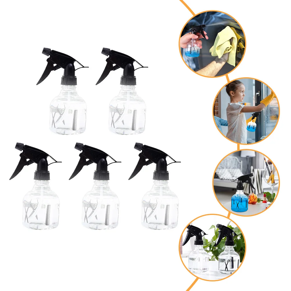5 stücke Nachfüllbare Spray Flaschen Leere Wasser Sprayer Für Friseur Salon Verwenden Mehrzweck Kunststoff Nebel Flasche Barber Werkzeuge