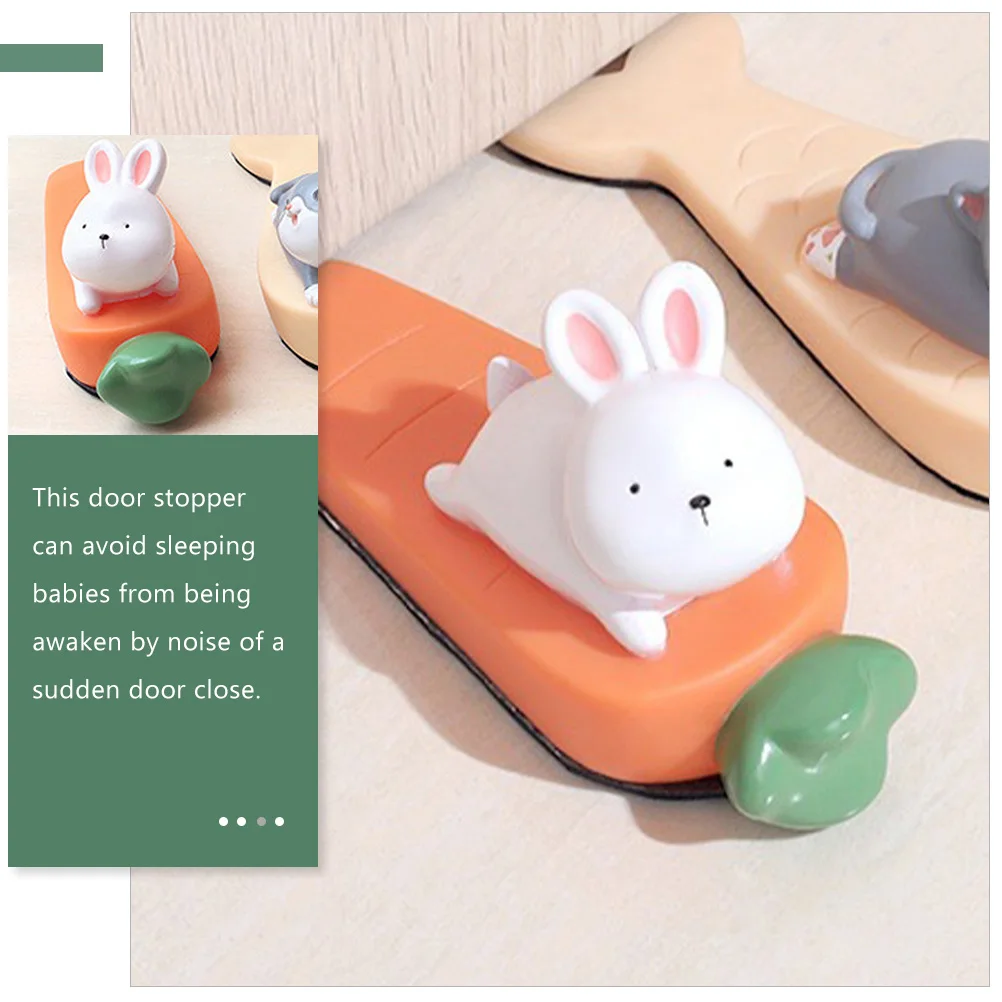 

Rabbit Door Stop Collision Protector Wedge Stopper Finger Stops for Wall Vinyl Doorstop Animal