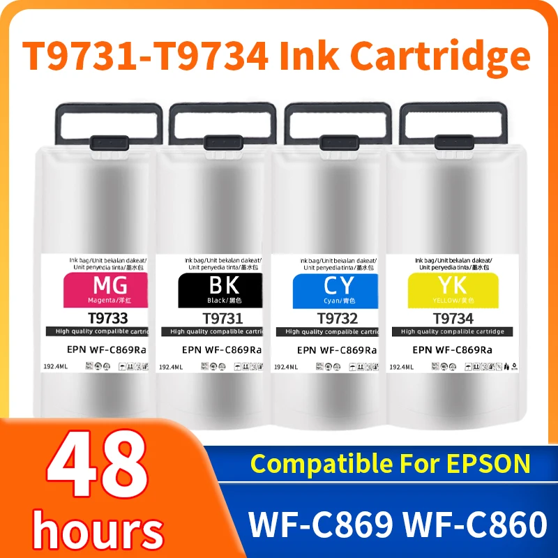 

T9731 T9732 T9733 T9734 C869 Премиум-совместимый картридж с чернилами для InkJet, совместимый с пигментными чернилами для принтера Epson WF-C869 C860