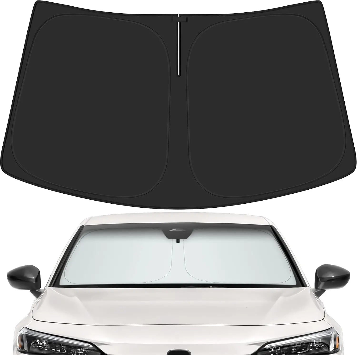 

Солнцезащитный козырек на лобовое стекло автомобиля для Honda 2022-2025 Civic, аксессуары (OEM Design), светоотражающий складной теплоизоляционный солнцезащитный козырек для Ult