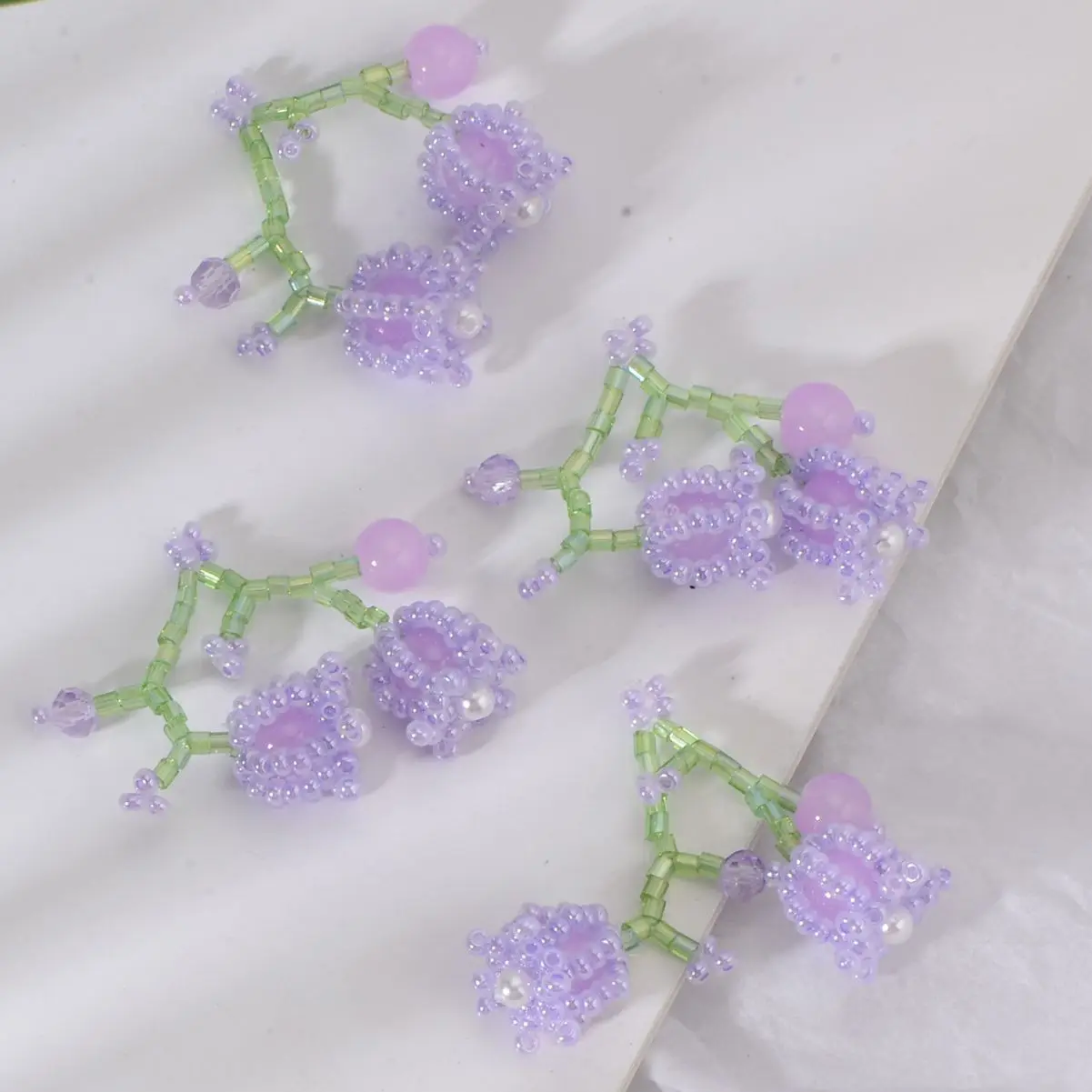 Japanese cute handmade beaded cherry DIY jewelry accessories, sweet with pendant handmade decorative materials work in progress