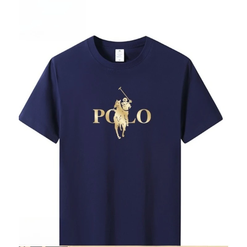 

Summer Trendy Brand Men's Clothes Business Casual Short-sleeved T-shirt Slim Fit and Versatile Crew Neck Top Breathable T-shirt