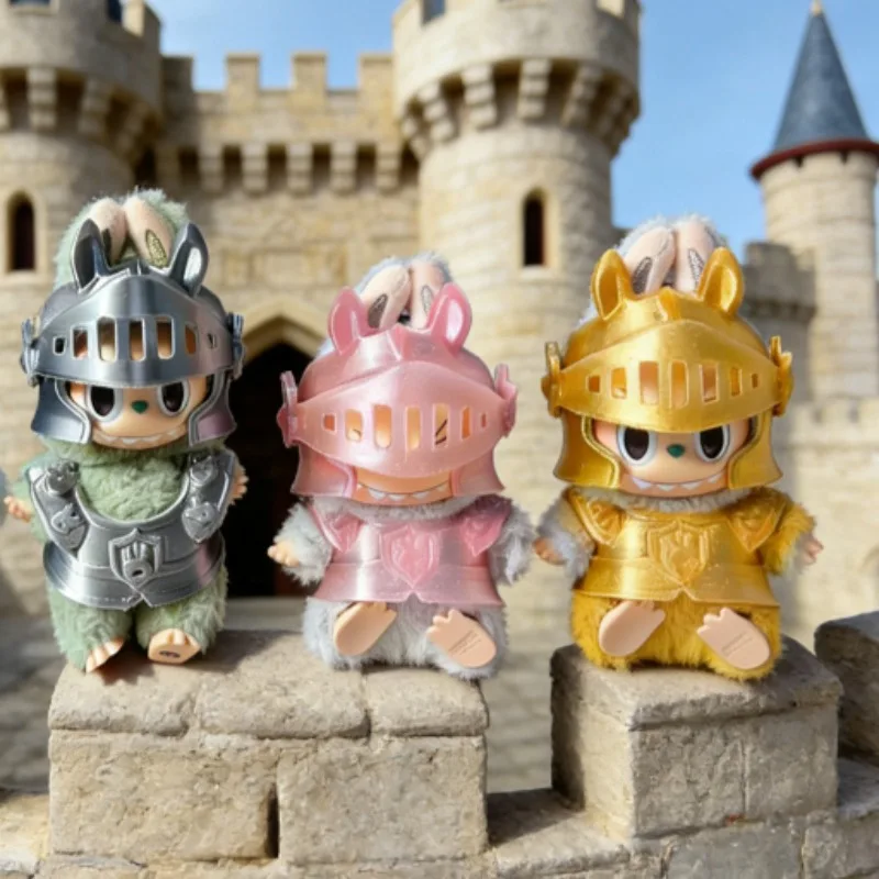 Neue Puppenkleidung für Labubu 3.0 Dragon Slayer Armor Warrior Die Lrrlichter Outfits Dress Up Mini Plüschpuppenzubehör Mode