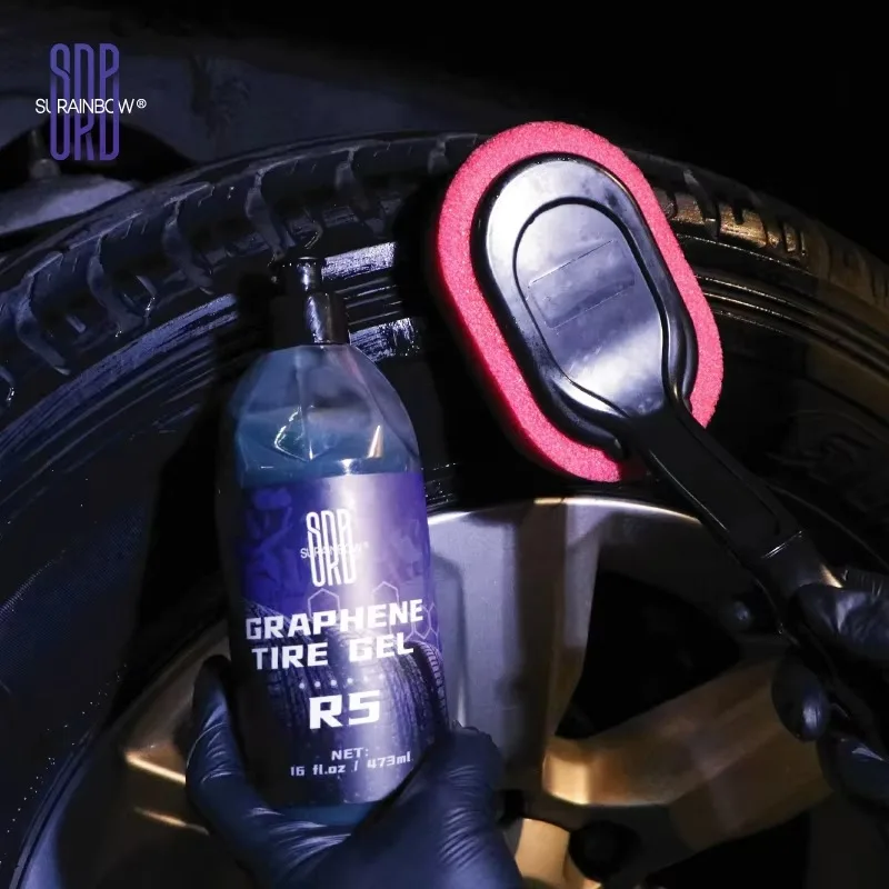 SRB Professional Car Tire Dressing Oil Based Gel Cream Polishing Wax Anti Aging Tire Care Product for Auto Detailing R5
