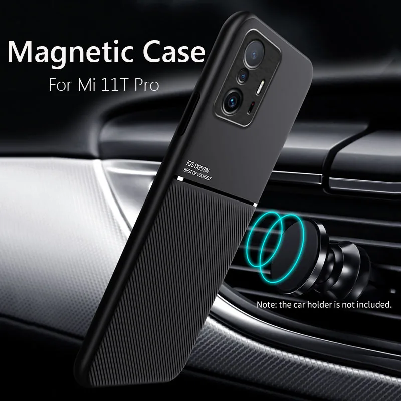 For Xiaomi 11T Case Car Magnetic Leather Cover Soft Frame Funda On For Xiaomi 11T Pro Mi11T Pro 5G Phone Cases Capa 21081111RG