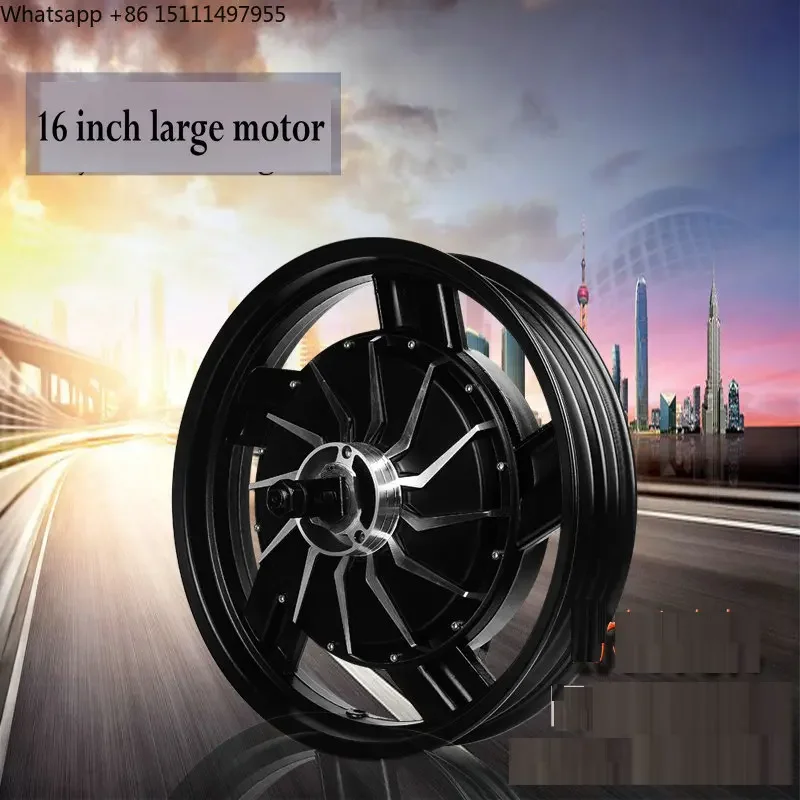16 Inch 17 Inch 72V96V120V2000W3000w High-power Rear Hub Motor for Motorcycle Modified Sports Electric Scooter Parts Disc Brake