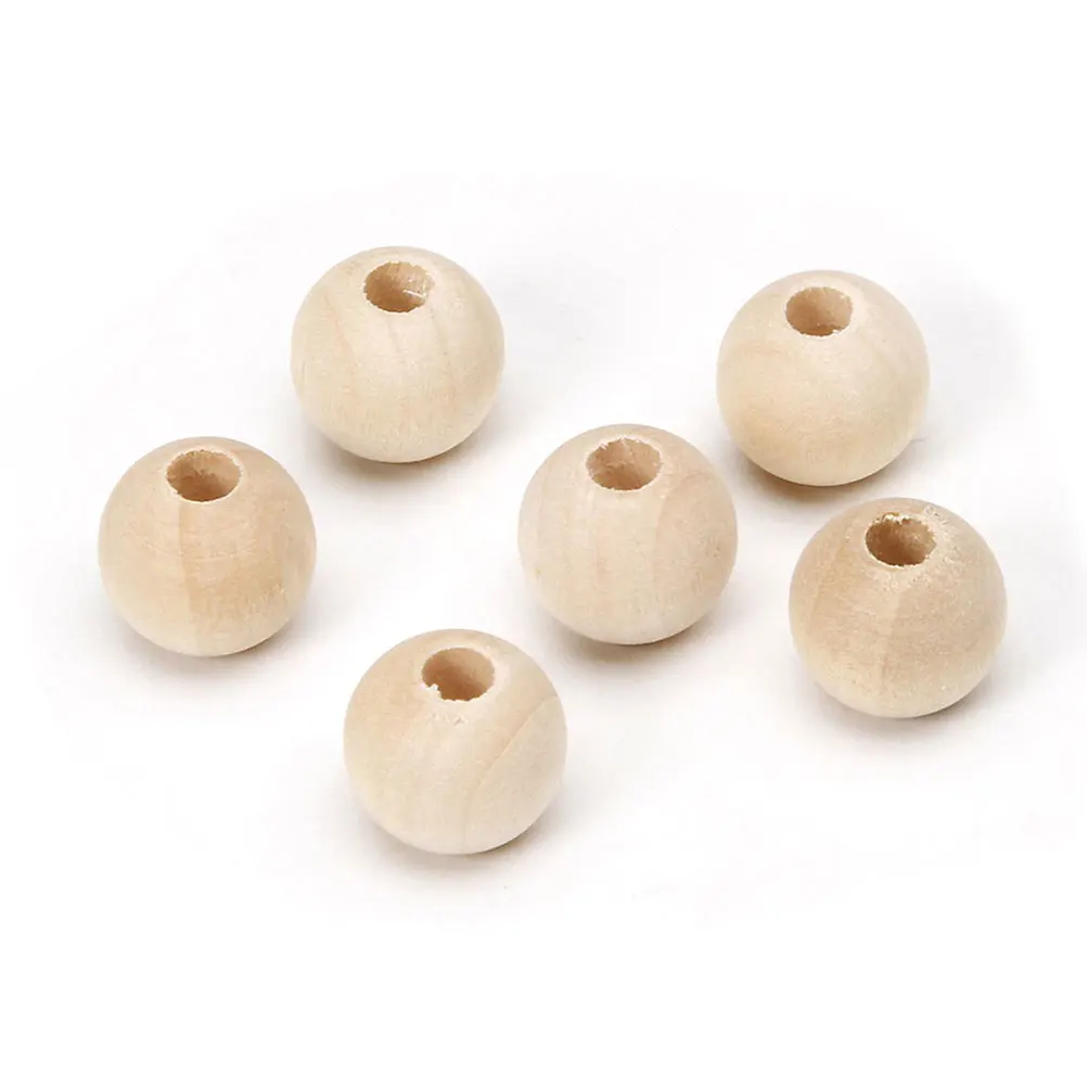 

50pcs Bracelets Wooden Beads Sparse Jewelry Beaded Necklaces for Making Accessories Handmade Loose