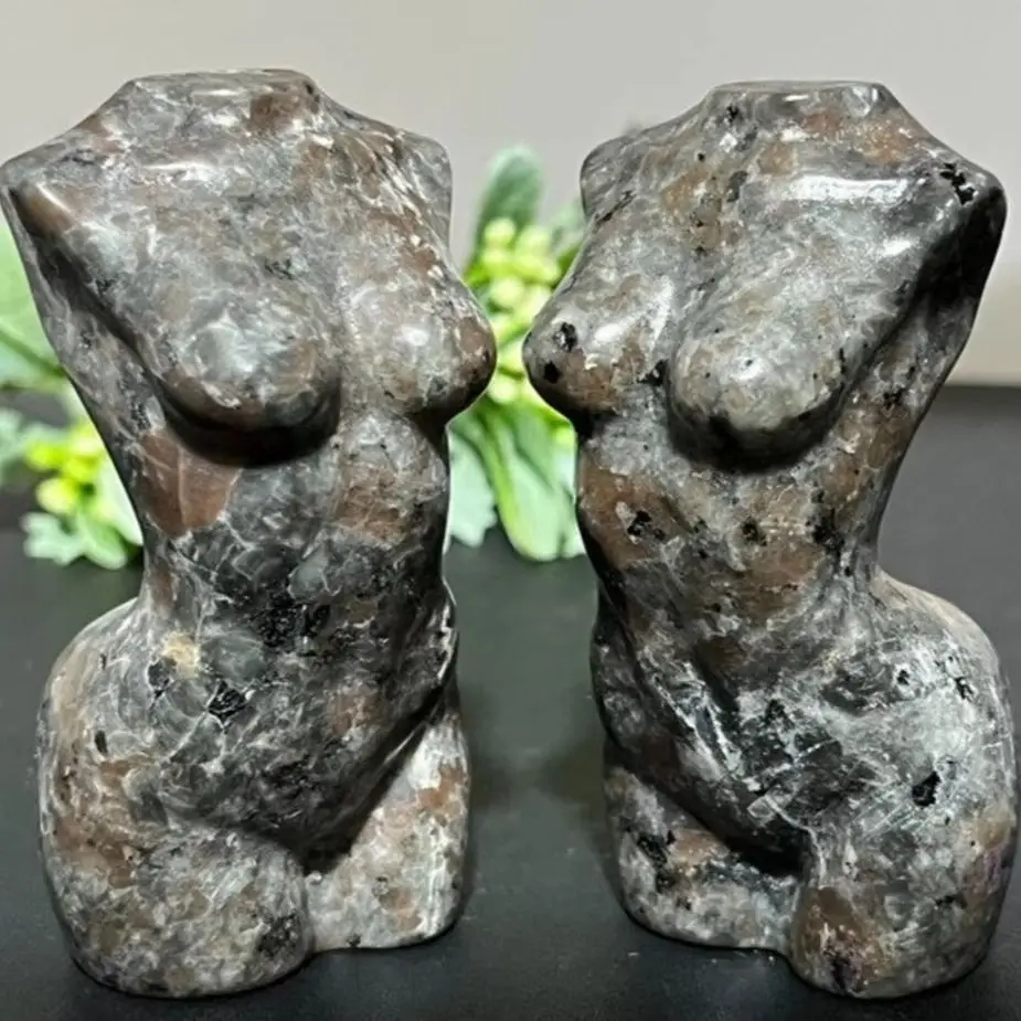 

Natural Yooperlite Lady Body Flame Stone Hand-Carved Crystal Fengshui Carving Handmade Powerful Chakra Energy Wicca CrystalsGift