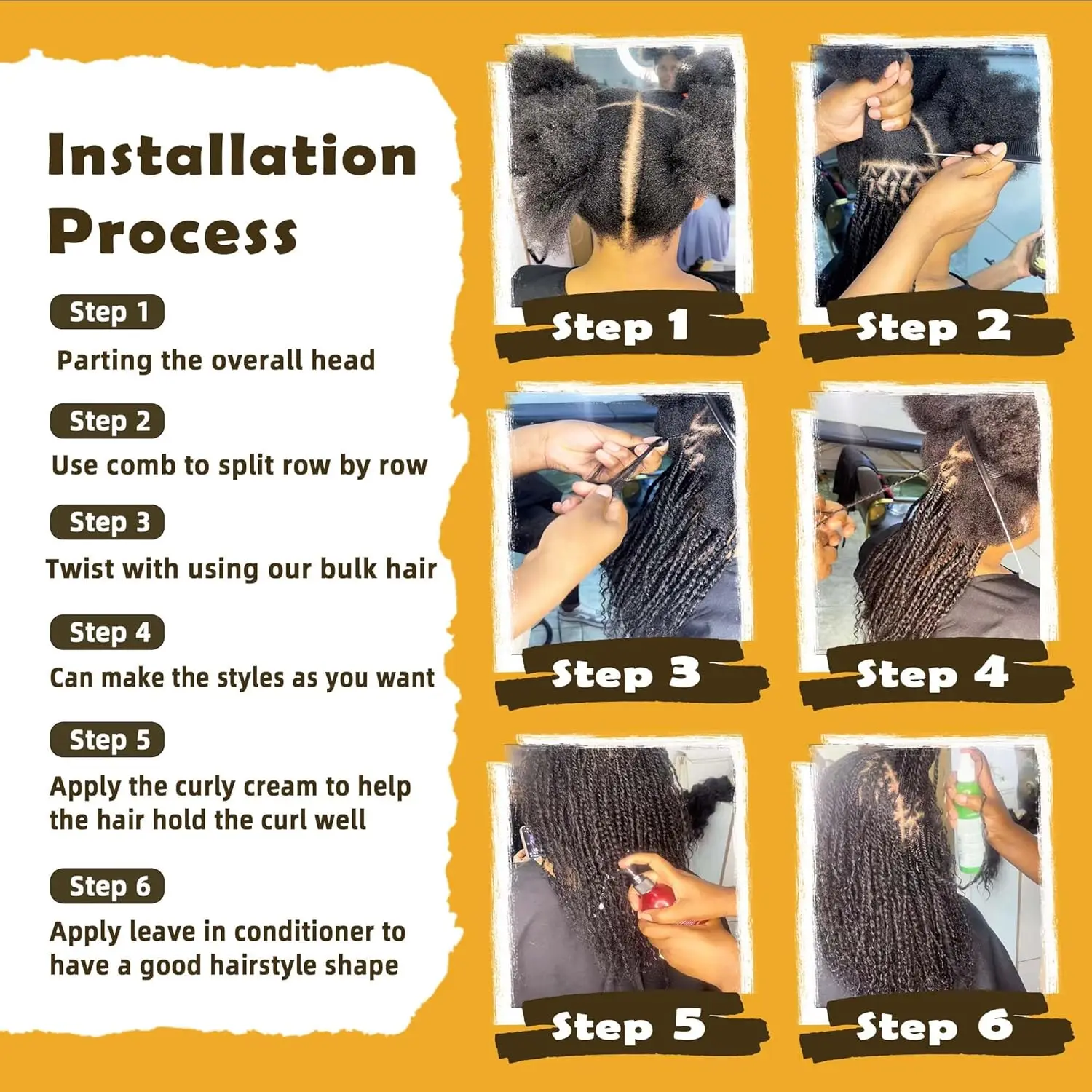 Afro Kinky Curly Bulk Human Hair for Dreadlock Extensions Micro Loc Twist Repair Locs or Braiding 50g/Pack Human Hair for Twist