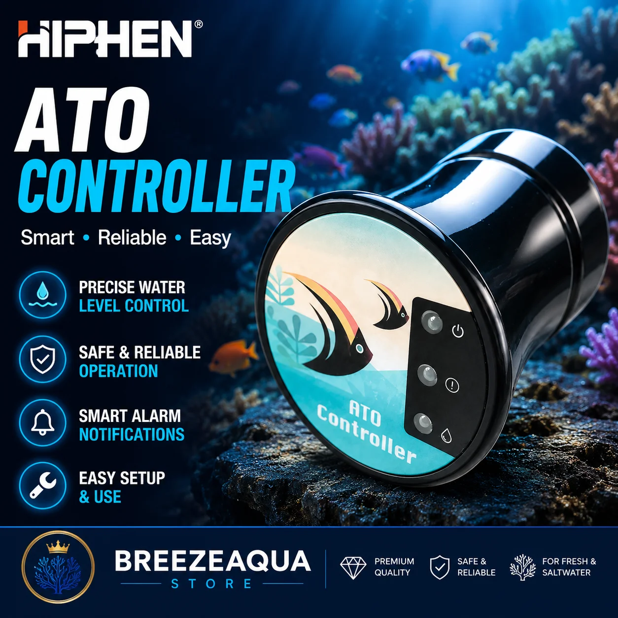 Aquarium Auto Top Off - EPT-ATO 110-240V DC12V Smart Auto Top