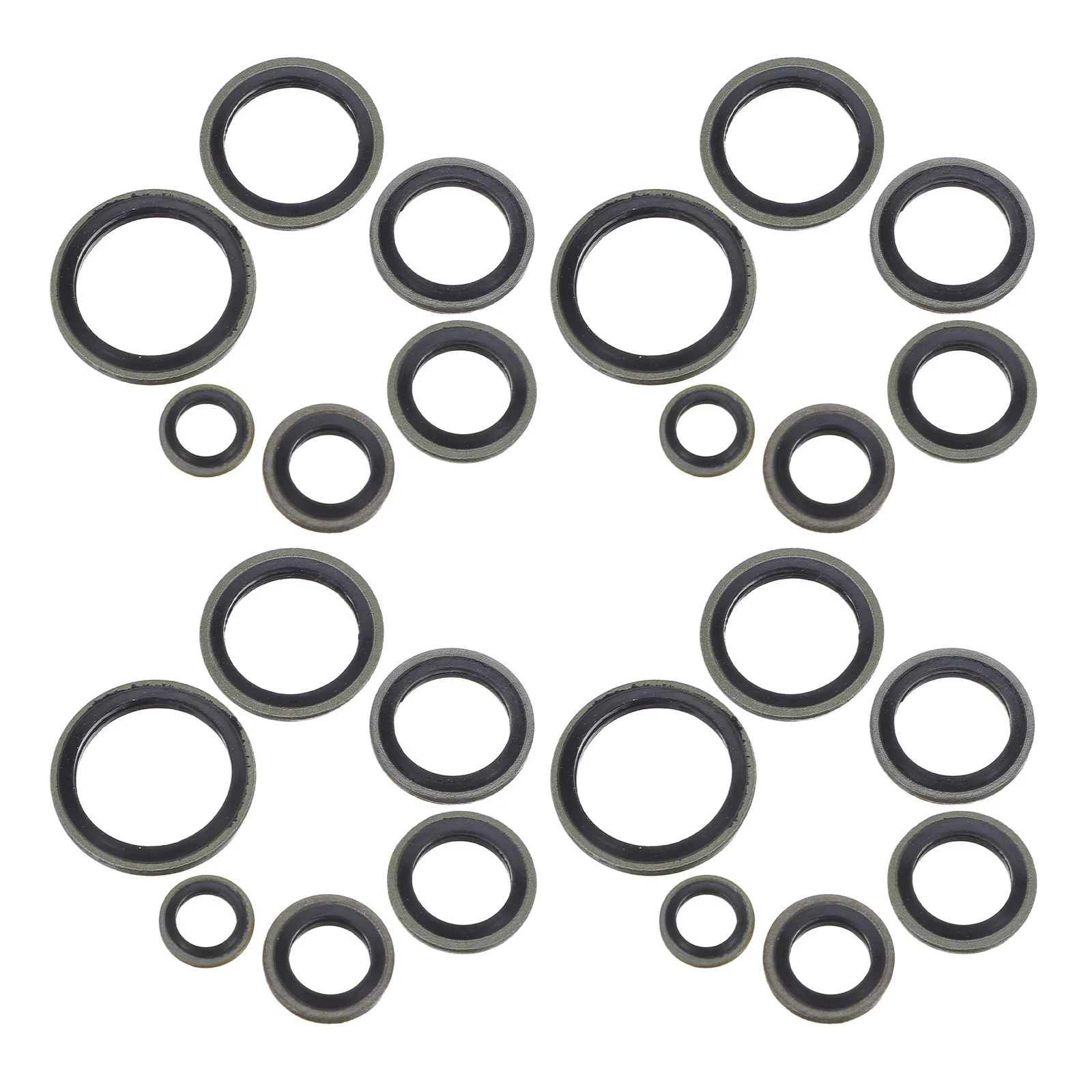 

100Pcs Hydraulic Seal Rings Kit Nbr Gaskets 6-16mm for Industrial Machinery Engine Repair Replacement Seals