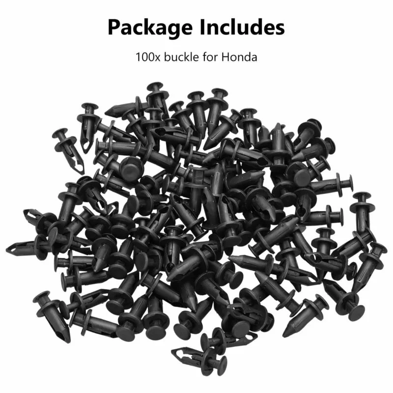 

100pcs ATV R Car-styling Car Door Bumper CoverFender Clips Body Rivets Fastener For Honda 90653-HC4-900 90653HC4900