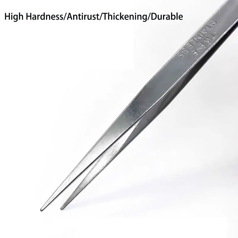 Precision Tweezers Set ESD Anti-Static Stainless Steel Tweezers Repair Tools for Electronics Repair Soldering Craft Tools