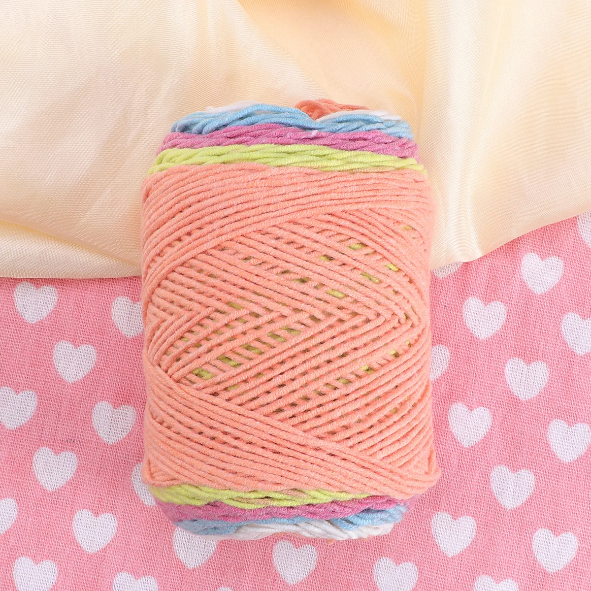 

Rainbow Cotton Acrylic Yarn For Crochet Knitting Scarf Hat Blanket Anti-Pilling Warm Thick Wool Diy Handmade Woolen Yarn No.23