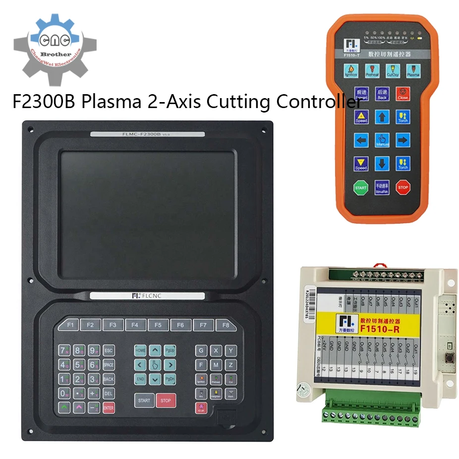 

F2300B F2300BT V5.0 10.4 inch LCD 2 Axis Linkage CNC Control System for CNC Flame and CNC Plasma Cutting Machine Optional handle