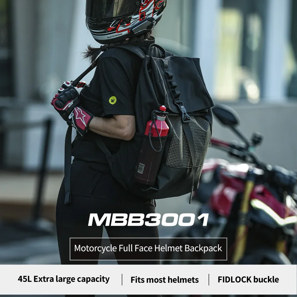 Rhinowalk Motorcycle Helmet Backpack 45l Full Face Helmet Bag Motorbike Riding Laptop Backpack CF Moto 450 MT Accessories