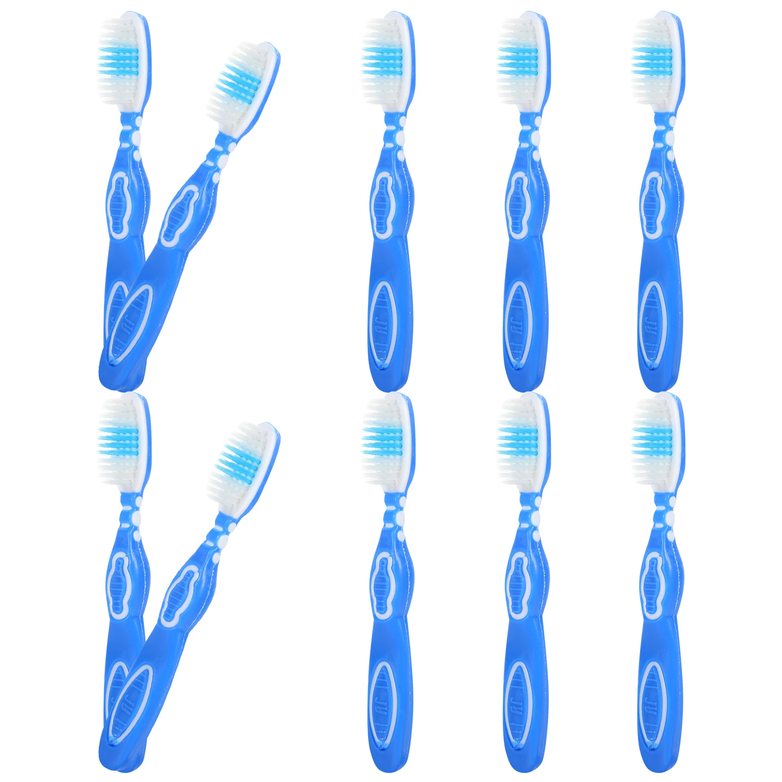 

10 шт. зубные щетки тюремные маленькие чистящие резинки с короткой ручкой портативные мини-объемные средства для хранения гигиены полости рта