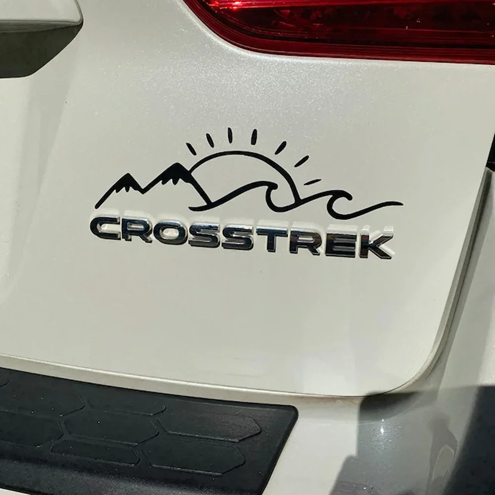 ملصقات سيارات لطيفة على شكل موجة جبلية، شارات فينيل لتزيين الجسم، ملحقات حرفية مقاومة للماء