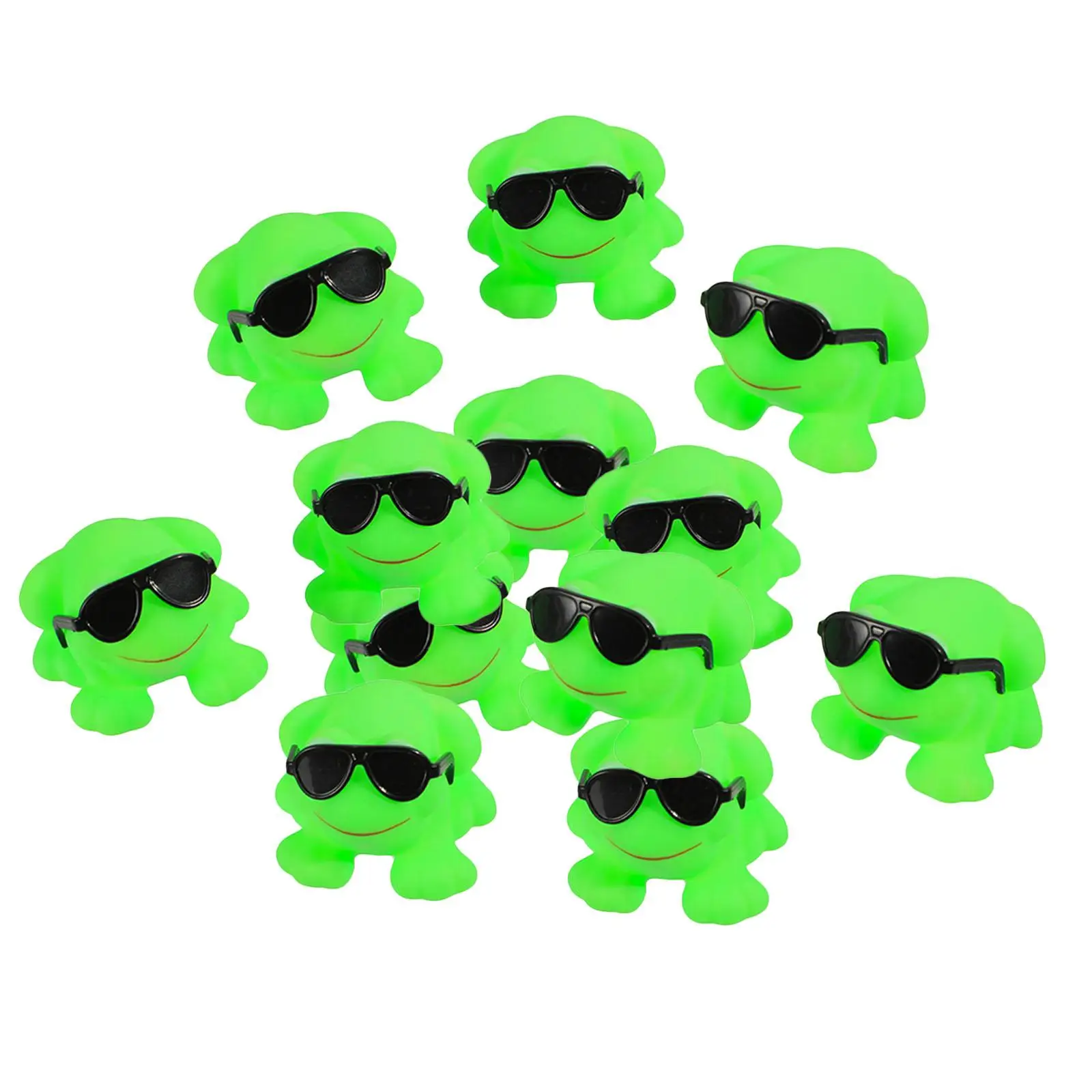 Floating Squeaky Frog Bath Toys for Toddlers Cute Rubber Bathtub Toys for Babies Kids Bath Time Fun Water Play Party Favor