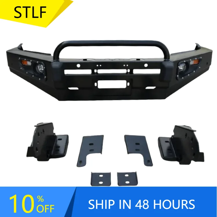

STLFNew Condition Front Bumper Bodykit Hilux Revo 2015+ Auto Spare Parts Fog Light Cut-Outs Made China Steel Car 4X4 Upgrade
