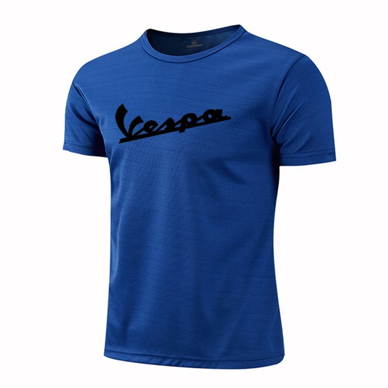 High Quality Polyester vespa Men Running T Shirt Quick Dry Fitness Shirt Training Exercise Clothes Gym Sport Shirt Tops Lightwei