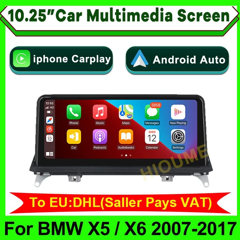 

10.25 Inch GPS Navigation Car Multimedia Wireless Apple CarPlay Android Auto For BMW X5 F15 2014 -2017 NBT System Linux Headunit