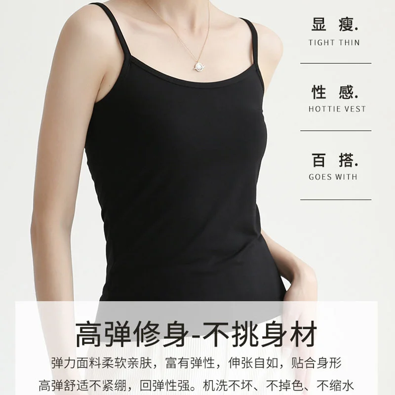 Frauen Sling Weste Sommer Crop Tops Mädchen Sexy Strap Baumwolle Camisoles Damen Ärmellose Sport Yoga Fitness Basis Weste Tops Weiß