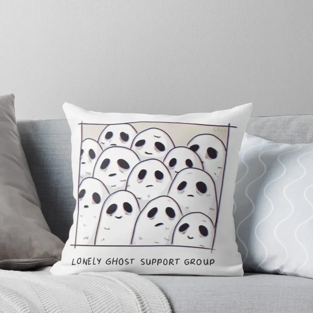 

lonely ghost support group Throw Pillow Pillowcases For Pillows Throw Pillow Covers covers for pillows Sofa Cushion Cover pillow