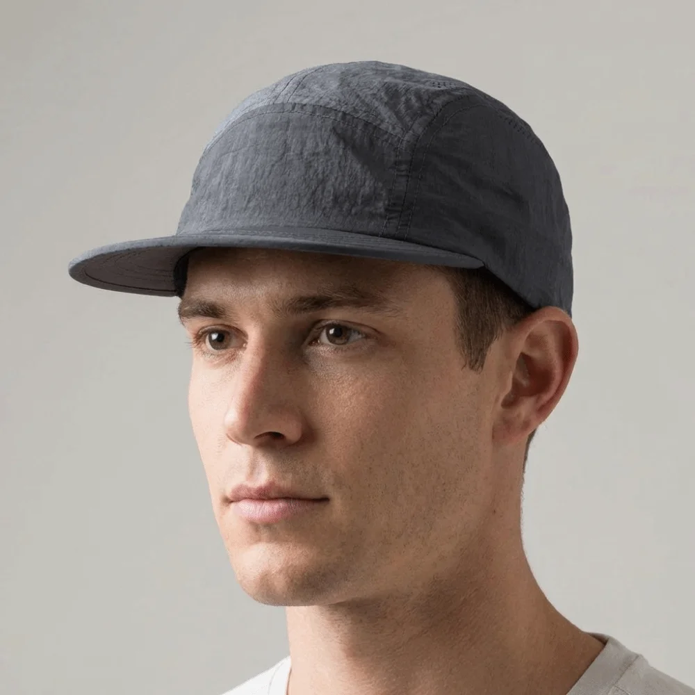 Adjustable Color Matching Baseball Cap Quick-drying Korean Style Men's Summer Hat Short Brim Flat-brimmed Peaked Cap Outdoor