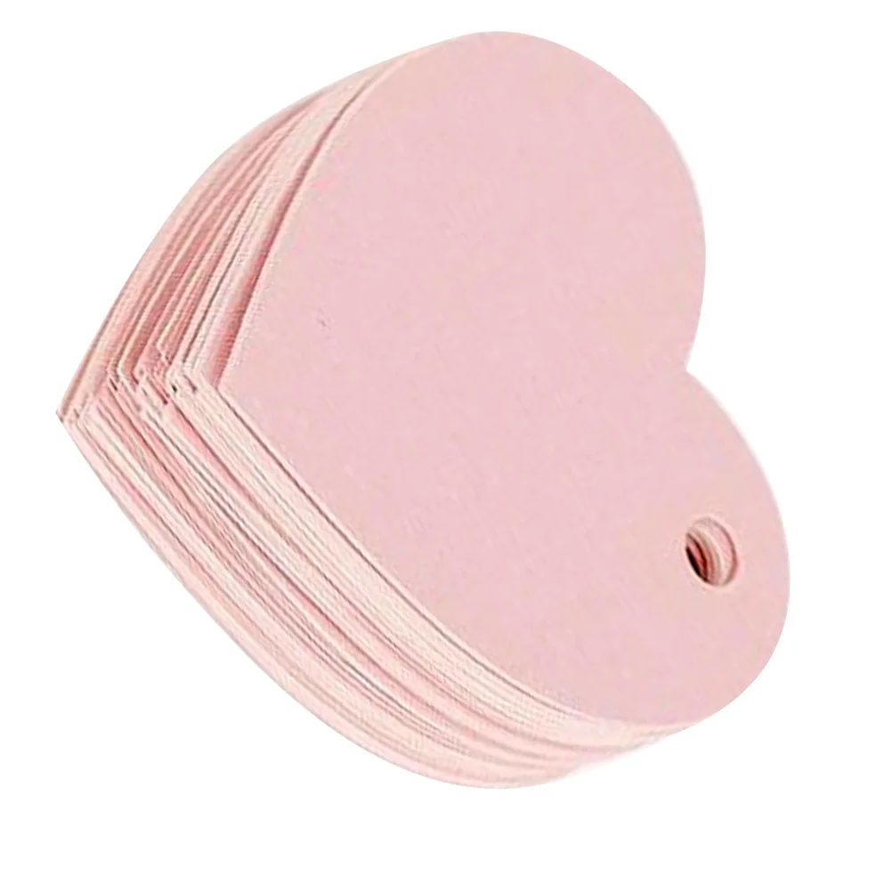 50 قطعة علامات رغبات القلب الوردي لتقوم بها بنفسك علامة ورقية لعيد الحب الزفاف عيد الميلاد الديكور الحرفية سكرابوكينغ استخدام المكتب #1