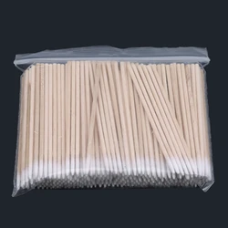 300pcs Wood Cotton Swab Cosmetics Permanent Makeup Health New Ear Jewelry Clean Sticks Buds Tip Wood Cotton Head Swab