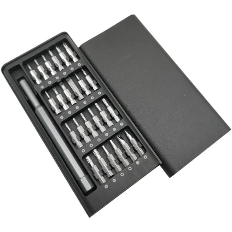 25 in 1 Cross Shaped Household Manual Repair Tools /Mini Screwdriver Set Flat Head for Cell Phone Glasses Computer Tablet Detach