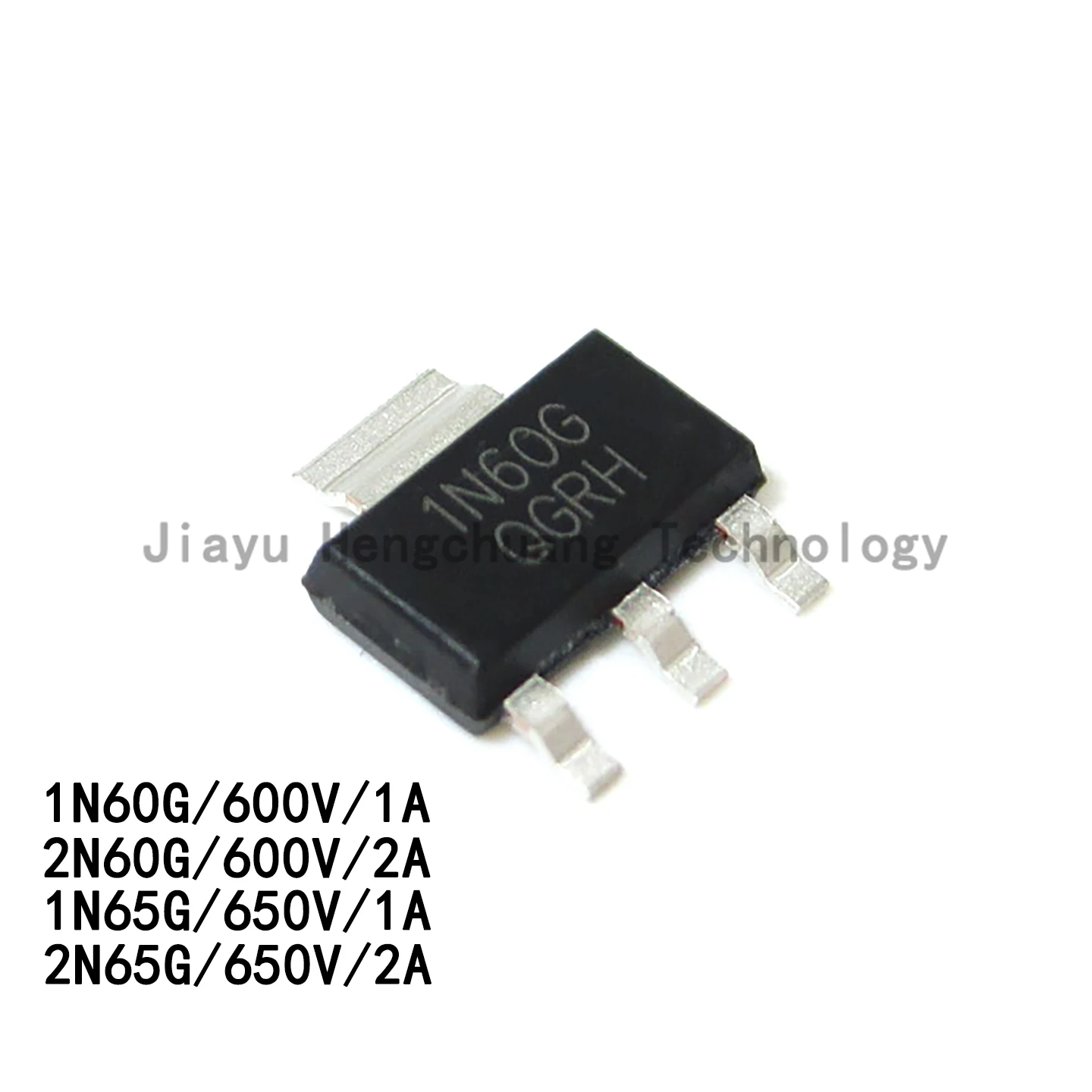 10PCS 1N60G 2N60G 2A 1N65G 2N65G 650V SOT-223 600V/1A N-channel MOSFET (Field Effect Transistor Chip)