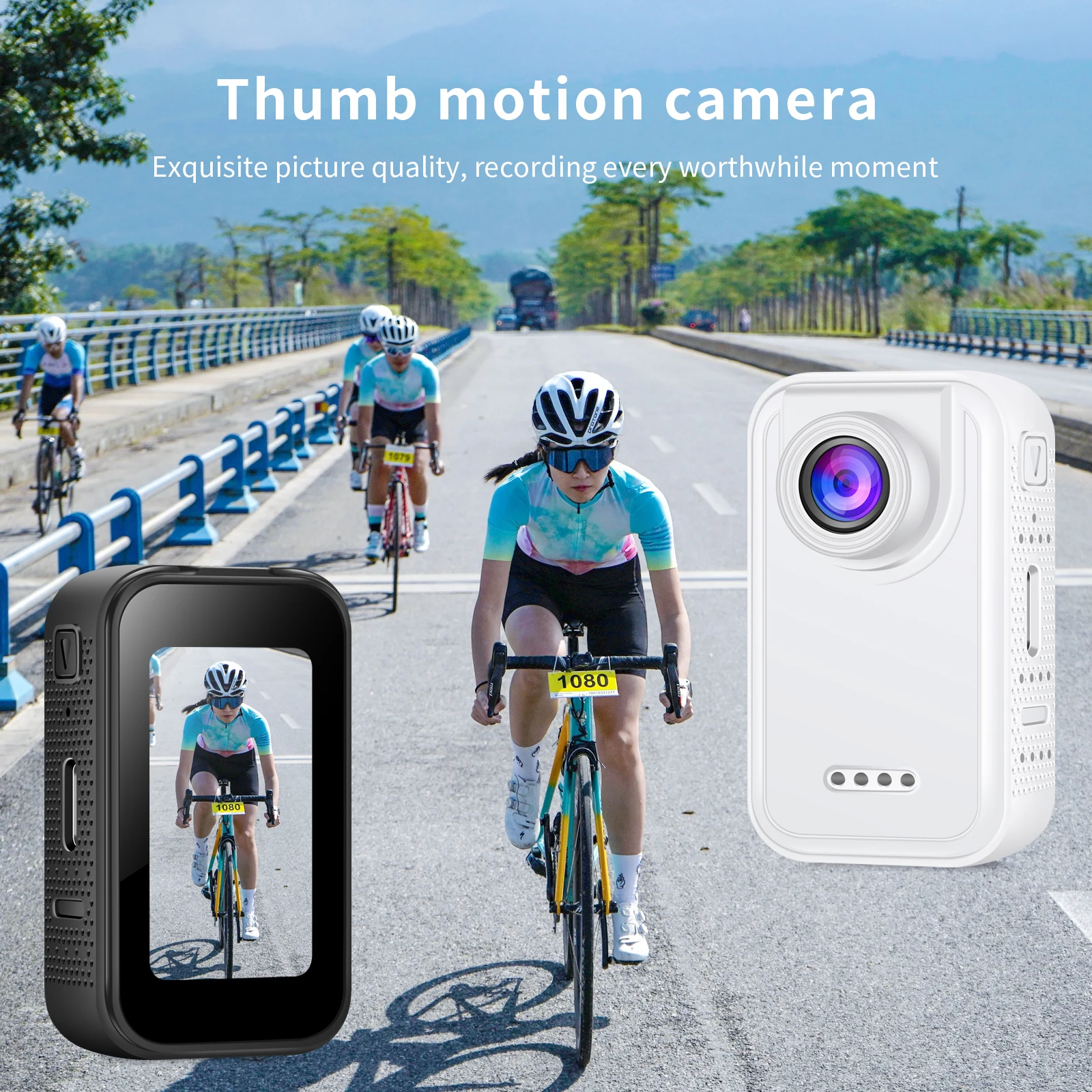 Cámara HD 2K para pulgar, Mini cámara Digital de viaje deportiva para bicicleta, cámara de bolsillo Espion, cámara corporal pequeña, grabadora de vídeo con pantalla IPS de 1,47 pulgadas