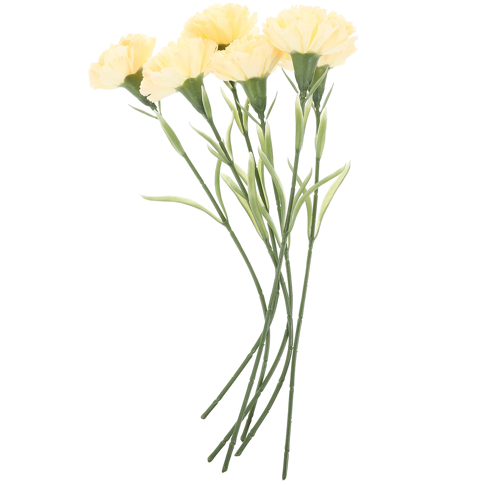 6 pçs simulação cravo arranjo de flores falsas pano decoração para casa decorar decorações casamento presente do dia das mães