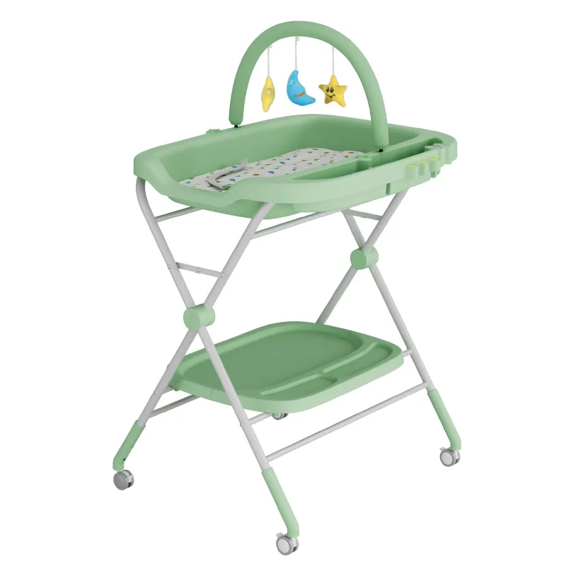 

Newborn baby care table, multi-functional change and wash integrated baby diaper table, foldable