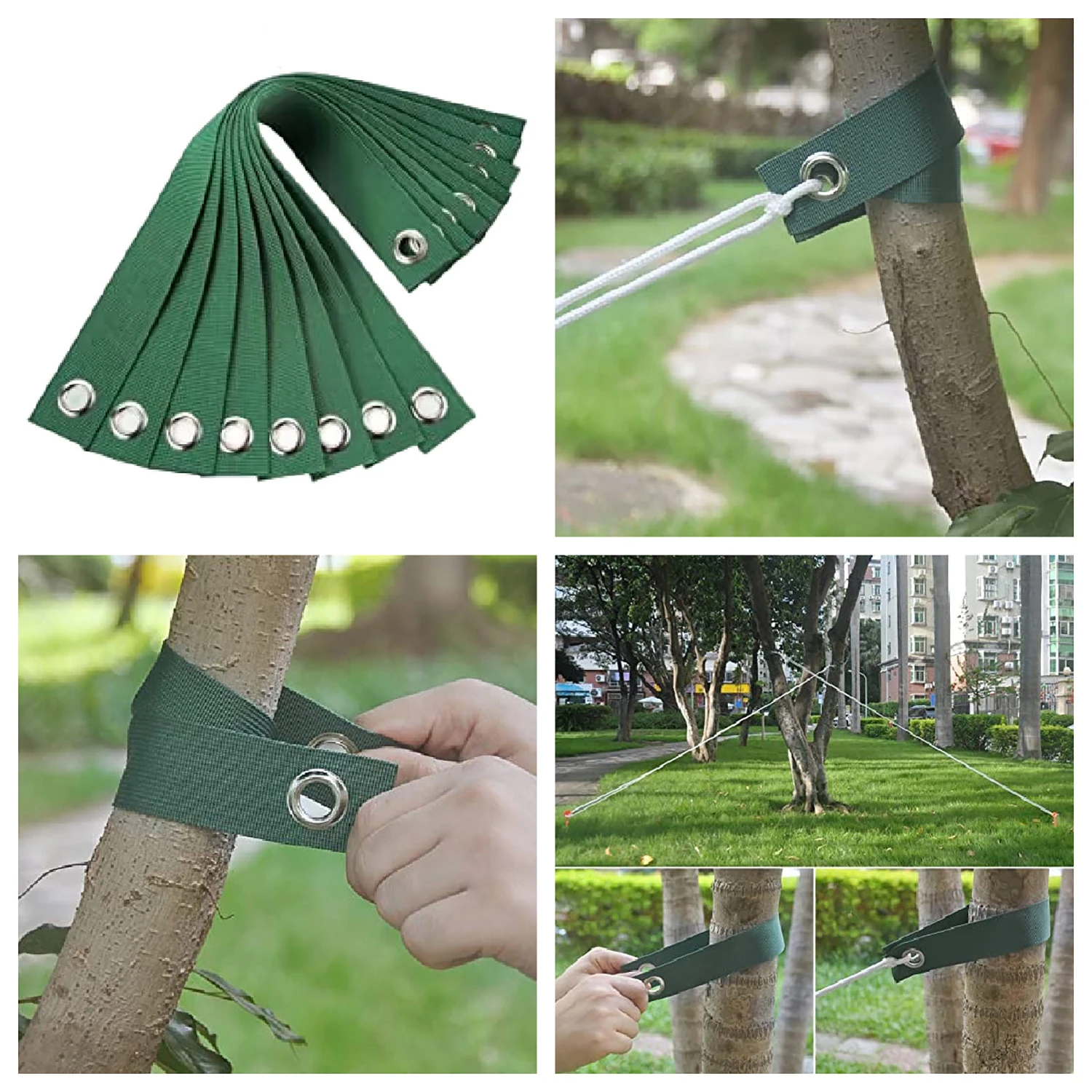 10pcs Windproof Tree Belt Anti-Hurricane Stereotyped Nylon Fixed Strap Newly Planted Branch Belt Tree Straightening Supporter