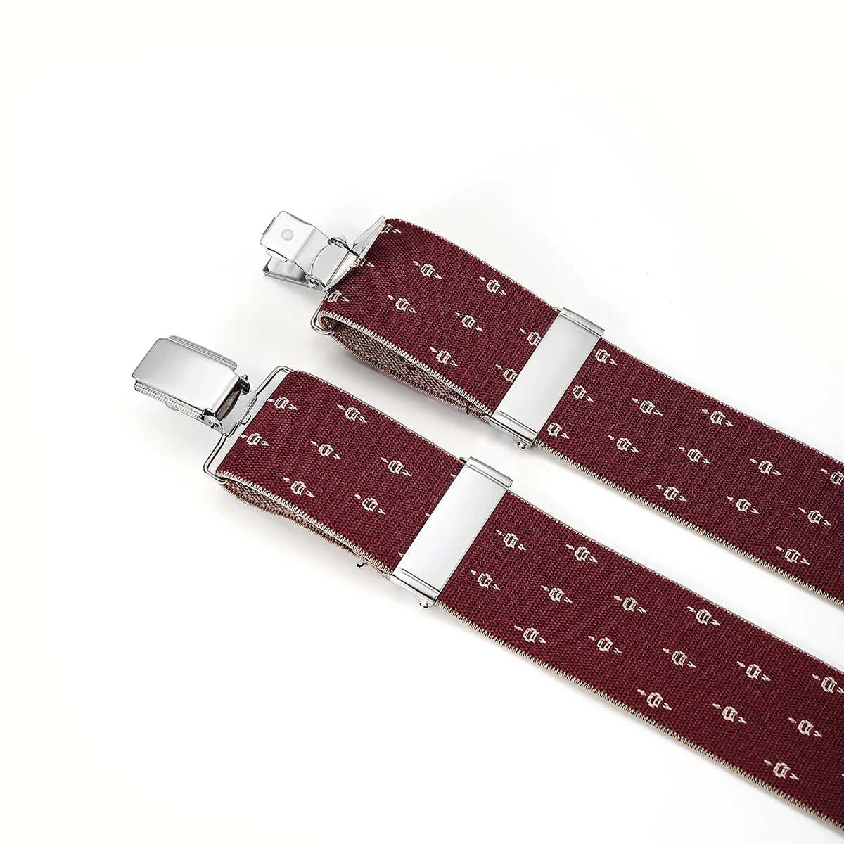 High-End Men's Suspenders กางเกงผู้ชาย Suspenders Yuppie ชายเสื้อฝรั่งเศส Suspenders คลิป Suspenders ยืดหยุ่น