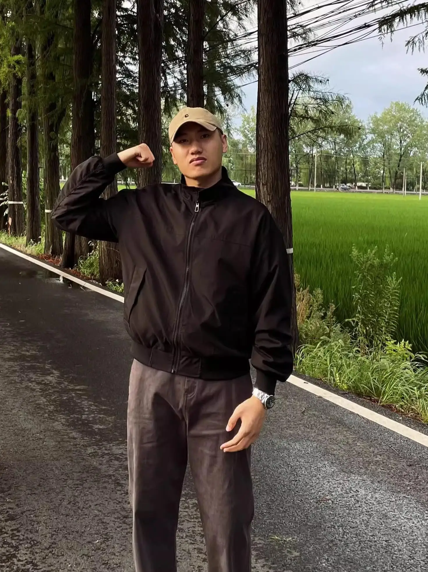 

DLZ Silhouette Jaet, повседневное сетчатое пальто с широким воротником, уличная сетчатая версия, ветрозащитное длинное молодежное рабочее пальто для мужчин