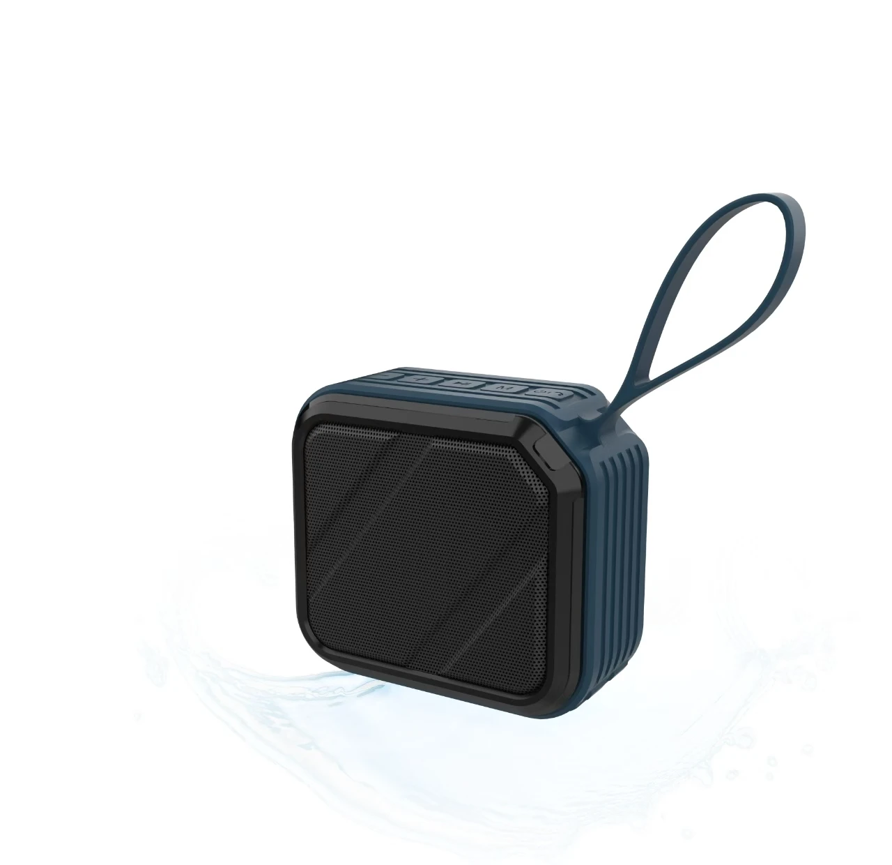 Portable Outdoor Waterproof Speaker with Powerful Bass RGB LED Lighting Hanging Strap for Travel Camping Outdoor Activities