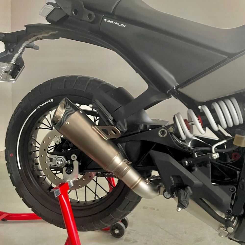 For DUKE 390 250  125 2024 - 2026 Motorcycle Exhaust Escape Motorcycle Mid Link Pipe 51mm Muffler
