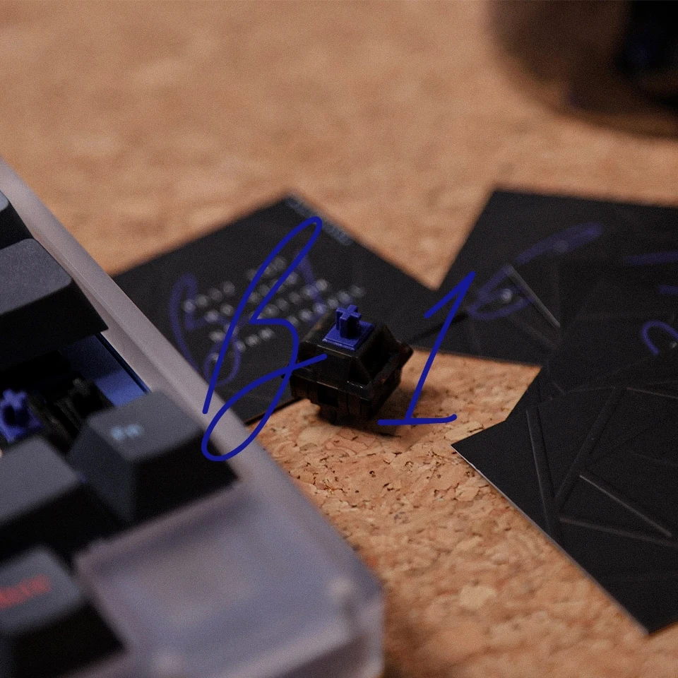 Keygeek × Brian Workshop B1 Механическая клавиатура Линейные переключатели «сделай сам» Clacky Sound 37 г 42 г стержень M4