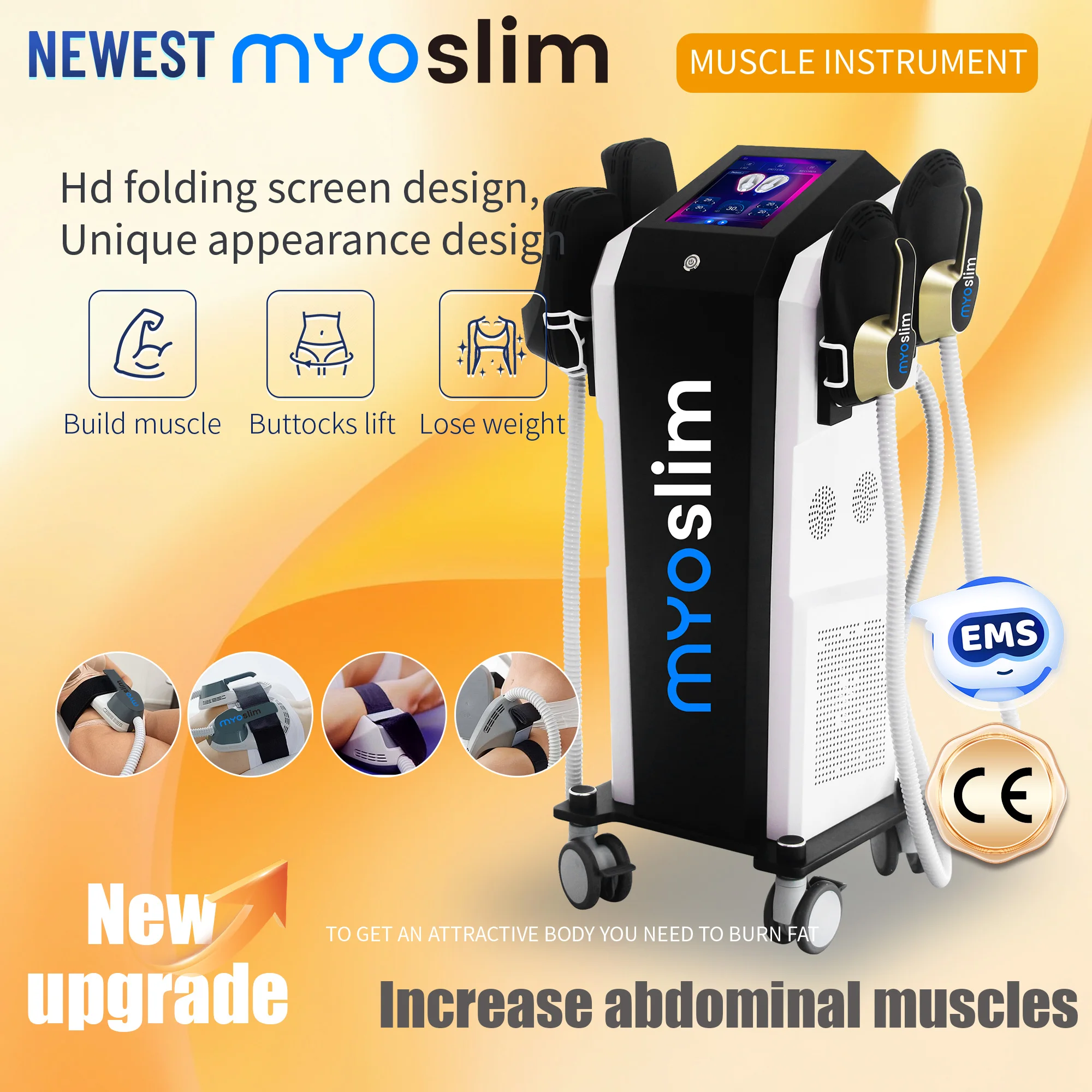 EMS Body Sculpt RF Machine Nuovo aggiornamento 6500W 200HZ EMSzero Muscle Build Nova Dimagrante Rimozione del grasso Emsslim neo Dispositivo di bellezza