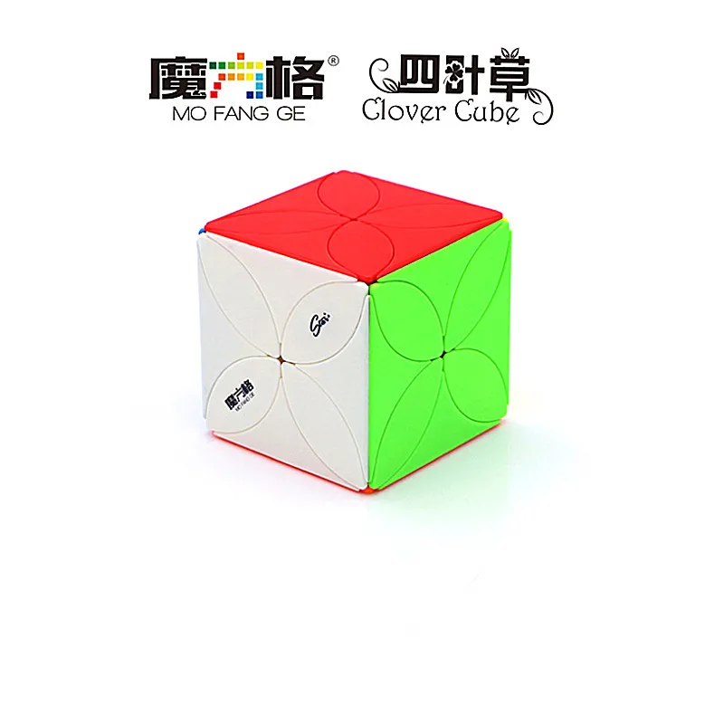 [ECube] QiYi Clover Magic Speed Cube Puzzle Plus Version 4 Leaf Clover Cube Strange-shape Puzzle Toys For Children Kids